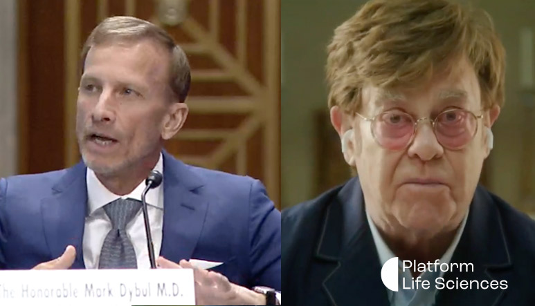 Hon. Mark Dybul and Sir Elton John (Via Videoconference) as expert witnesses at the SFRC hearing.